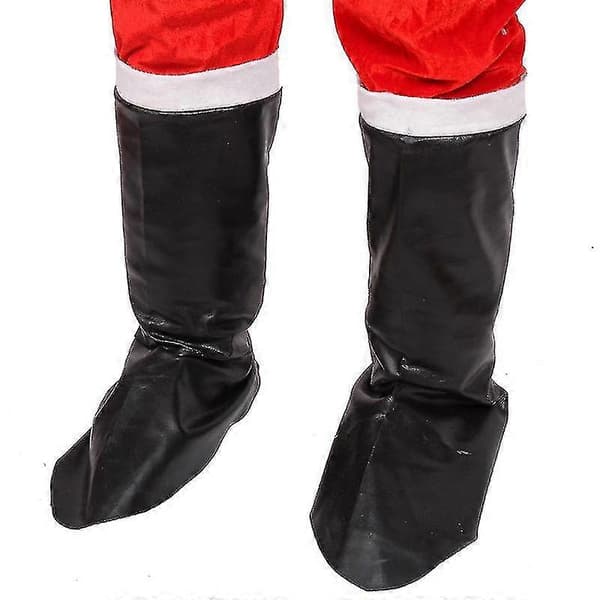 Voksen Halloween Julemandskostume Sorte Støvler