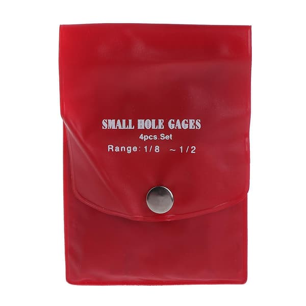 Sett med små hullmålere, full kuletype, 1/8-1/2\", 0,125 - 0,5\", 3-13 mm