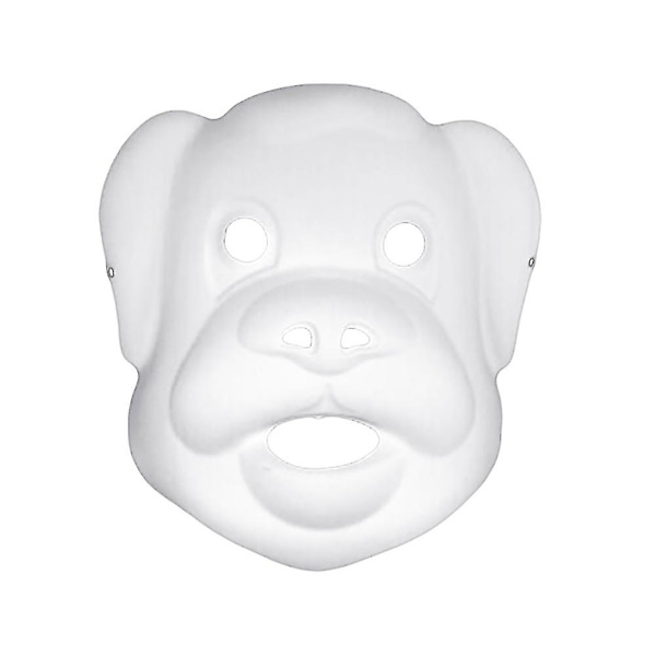 Tomt farvet maleri maske maske cosplay pulp maske børnehave diy forsyninger Jikaix_GET IT gaver dog