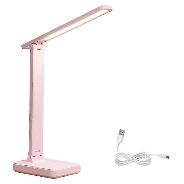 LED skrivebordslampe leselampe med USB-lading