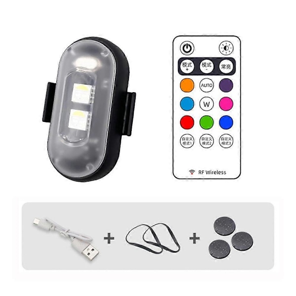 Flyvemaskine LED Strobe Lys Motorcykel Magnetisk Anti-kollision