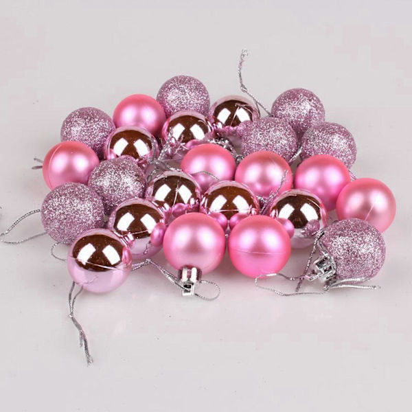 Julepynt 3cm Juletre L Kule Henge Hjem Fest Ornament Dekor j