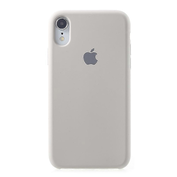 1:1 Skala Silky Solid Silikon Telefonhus til iPhone XR 6,1 tommer style b