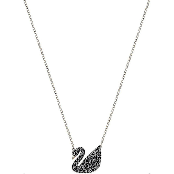 Kvinnors ikoniska Black Swan Collection Halsband Facet Swan Halsband