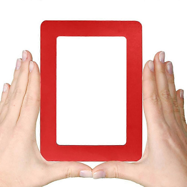 Värikkäät magneettiset kuvat 11,8 * 16 cm valokuvamagneetti valokuvakehykset jääkaappiin red