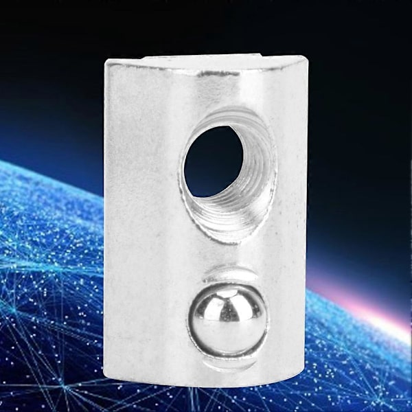 50 stk. Europæiske Standard Elastiske Møtrikker Aluminiumsprofiler T-spor Fjedermøtrikker Beslag (M6)