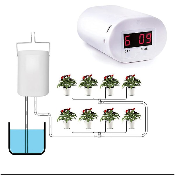 Automatisk vanning 12/16-pumper styring Intelligent blomster planter sprinkler drypp vanning enhet pumpe timer system hage verktøy 16 pumps