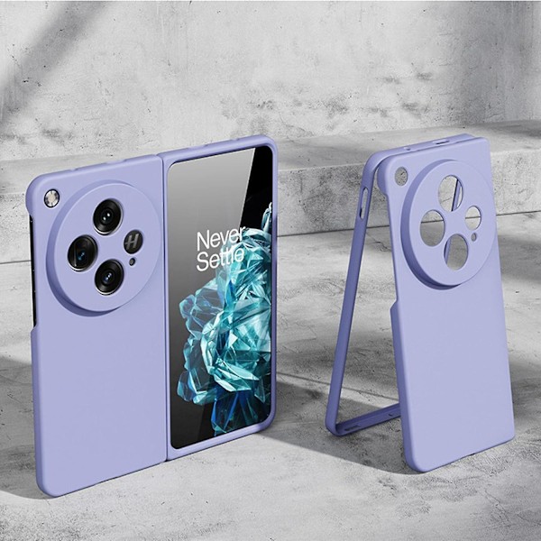 Fodral för Oneplus Open, Hård PC Stötsäker Telefonfodral Matt Smalt Skyddande Omslag Vikbart Fodral för Oneplus Open purple