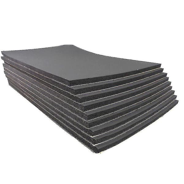 9 stk 6mm Selvklebende Bil Lyddemping Dødnings Skum Pute Isolasjon 30x50cm
