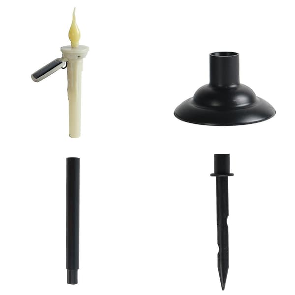 Solcellelys Jordplugglampe, Dekorasjon Led Solcelle Lang Pol Lys 4/6stk CNSZ 4pcs