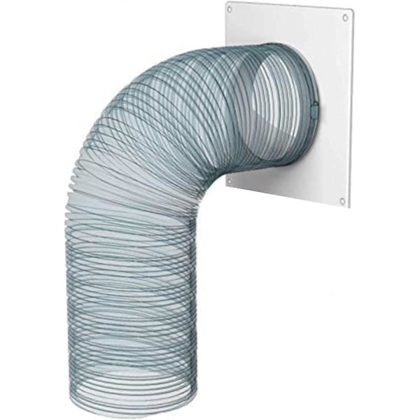 150mm Kanalanslutningsfläns, Plast Rakt Rörfläns för Värme- och Kylventilationssystem (15cm)