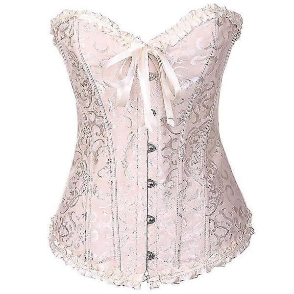 Korsetti Toppi Jacquard Goottilainen Palatsi Korsetti Liivi Vartalonmuokkaaja Korsetti khaki xxl