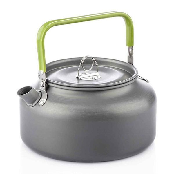 0,8l/1,2l/1,6l Utomhus Camping Vattenkokare Aluminium Tekanna Kaffeepanna Med Bärväska -SZCN 0.8l