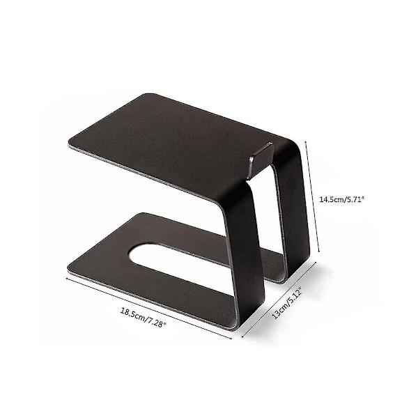 Metall skrivebordshøyttalerstativ Anti-vibrasjons bordplateholderbrakett In-cline-design for bedre lyd 5. mai 30