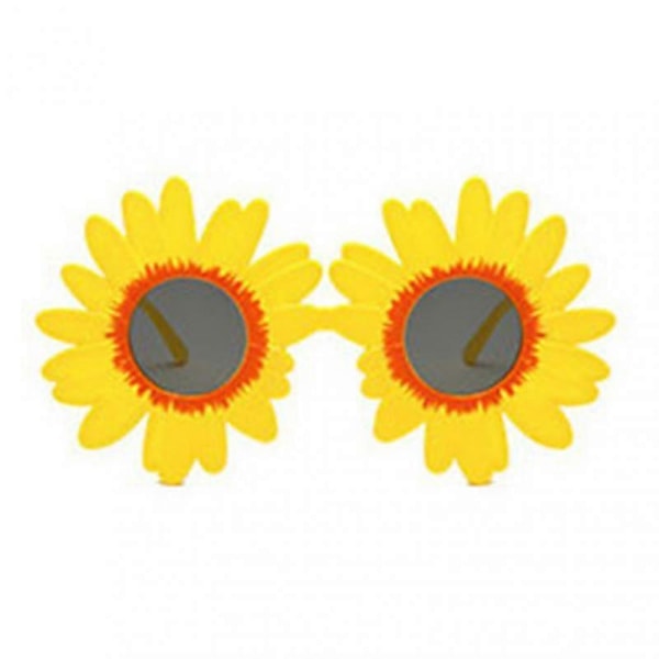 Sunflower Glasses Flower Shape Sunglasses Hawaiian Style Small Daisy Festival Party Girls