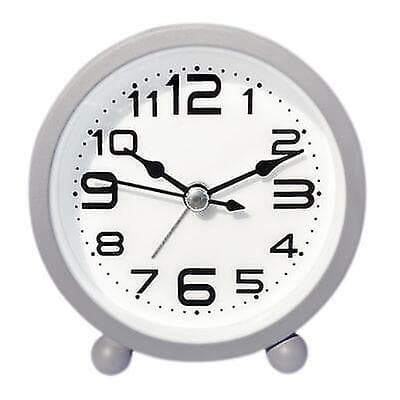 Väckarklocka Sängbord Tyst Tickfri Bordsklocka Med Stor Display grey