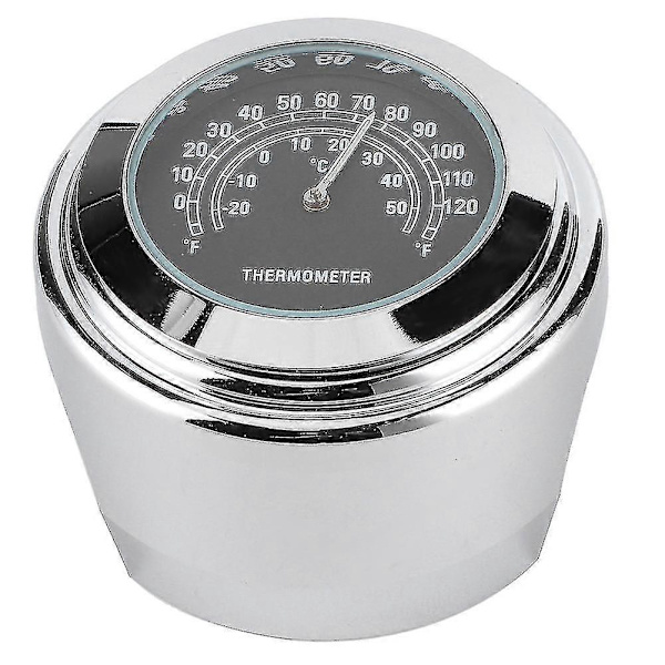 1in 7/8in Styrmonteret Termometer 8209;20 8209; 50 Måle Skive Vejrbestandig Til Motorcykel(sort ) -GDZD