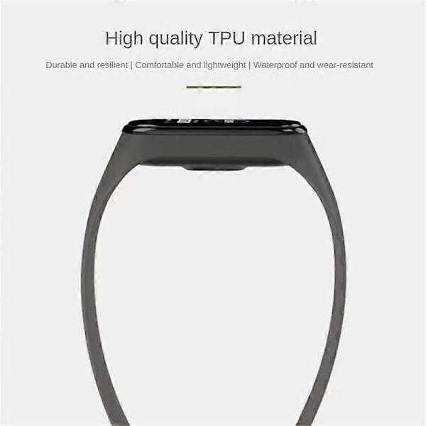 TPU-klokkearmbånd Passer for Mi Band 7 Armbånd Frost Mi Band Gjennomsiktig Mi Band 5/6/7 Håndledd translucent white