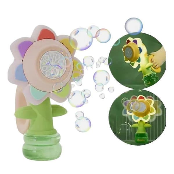 2024 Ny Sju-färgad Blåsbubblemaskin, Dansande Blåsbubblemaskin för Barn bubble solution 10 packs