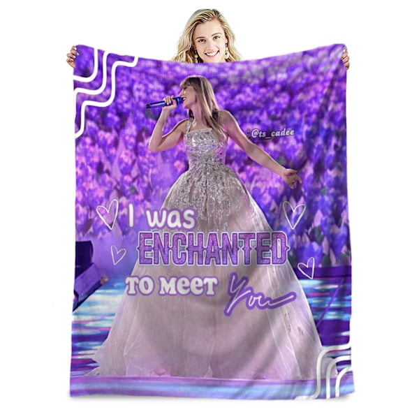 Famous singer flannel blanket Taylor Swift gift blanket air conditioning blanket nap blanket cover blanket celebrity blanket 70*100cm