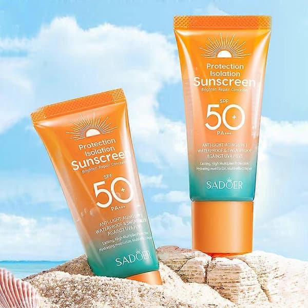 SADOER Dual-Tube Multi-Effect Reparerende og Barriere Solkrem