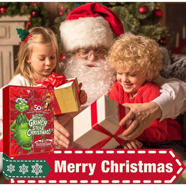 Jul 24 dagar nedräkning adventskalender Elf adventskalender  Grinch adventskalender leksak  Barn presenter stil B