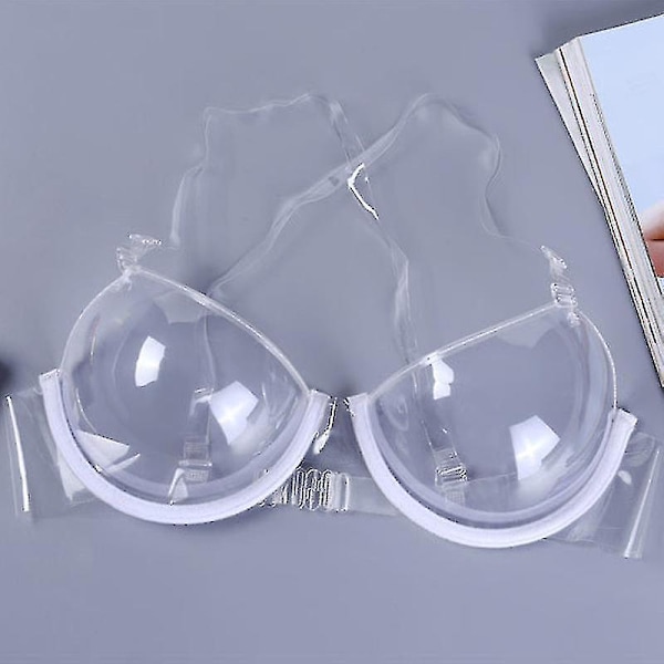 Kvinner 3/4 Cup Transparent Klar Push Up BH Ultra-tynn Stropp Usynlige BHer Undertøy zd QE2024 36
