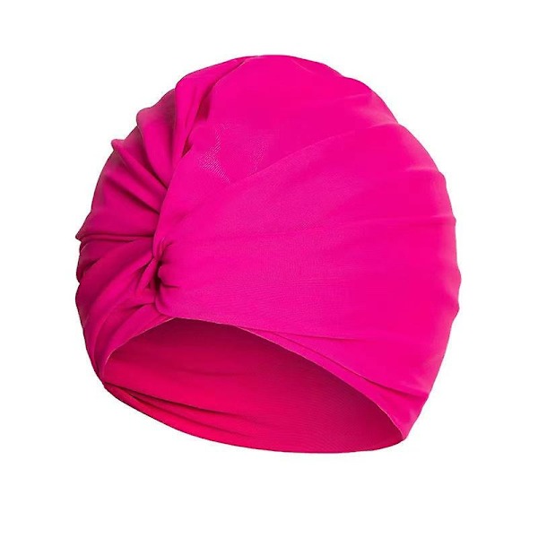 Sommer Spandex Svømmehette Bade Anti-Skli Elastisk Basseng Gym Undervanns Vannsport Turban Komfortabel Ikke Vanntett Svømmehette Wrap -GSLA ZD Y a3