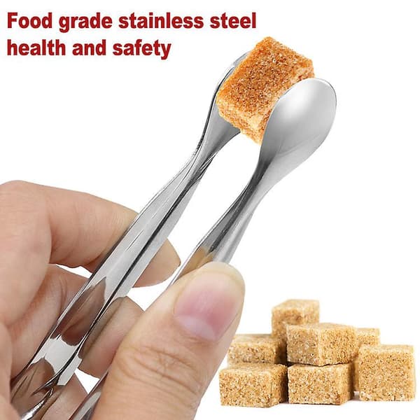 10 stk. Mini Tang Sugar Tang Is Tang Rustfrit Stål Serveringstang