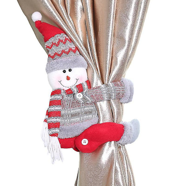 Jouluverhot kiinnikkeet Nuken Solki Ripustus Asettelu Joulu Koti Sisustus christmas snowman