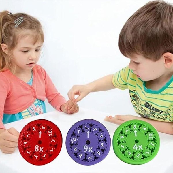 2024 Nye Matte-Fakta Spinners for Fidgeters som Lærer Divisjon og Multiplikasjon på En (Addere eller Trekke Fra 9) 9pcs - multiplication division