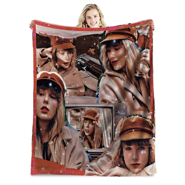 Kuuluisa laulaja flanellipussi Taylor Swift lahjapussi ilmastointipussi päiväunipussi peittopeite julkkispussi 100*150cm