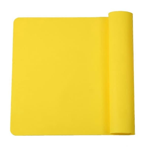 Bordsplaceringsunderlägg Bordspads Värmeisolering Silikonmaterial Rektangulär Form lemon yellow