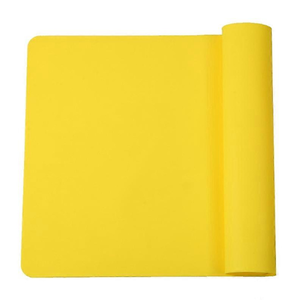 Bordsplasseringsmatter Bordunderlag Varmeisolasjon Silikonmateriale Rektangulær Form lemon yellow