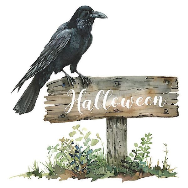 Halloween-dekorasjoner Halloween Engelsk Slogan Soverom Studie Dørklistremerker Bakgrunnsdekorasjon Veggklistremerker