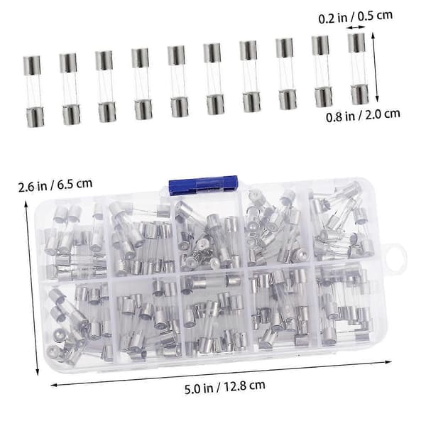 Snabbtsmältande 20A Glassäkring - Förpackad (100 st)