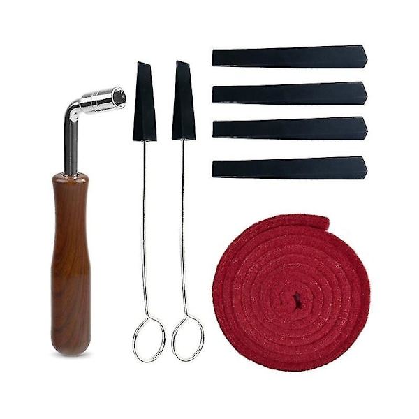 Svart Fredag Piano Tuner Tuning Kit W Gummimutar Stämnyckel Set 8st För Professionell Fritidshobbyist Diy Piano Tuning Verktyg__blå