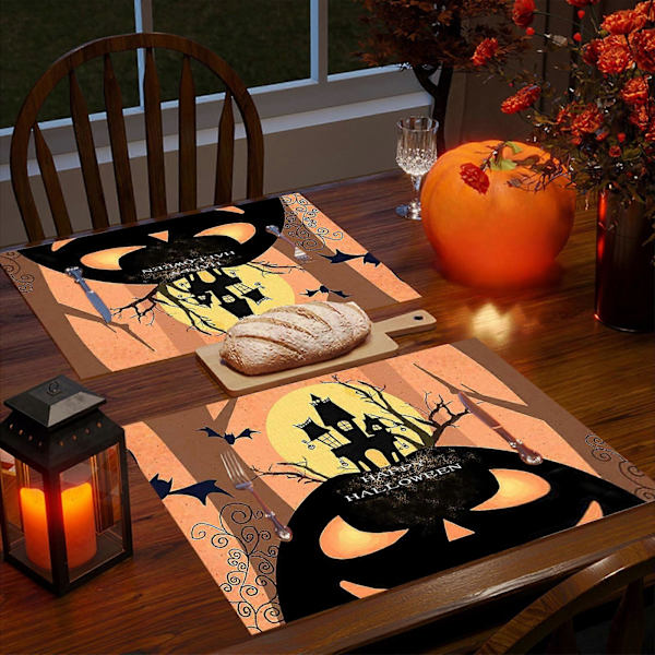 Halloween-pöytäkoriste - Lämmöneristysmatto keittiöön ja ruokailutilaan - Liukumaton ja vedenpitävä matto c