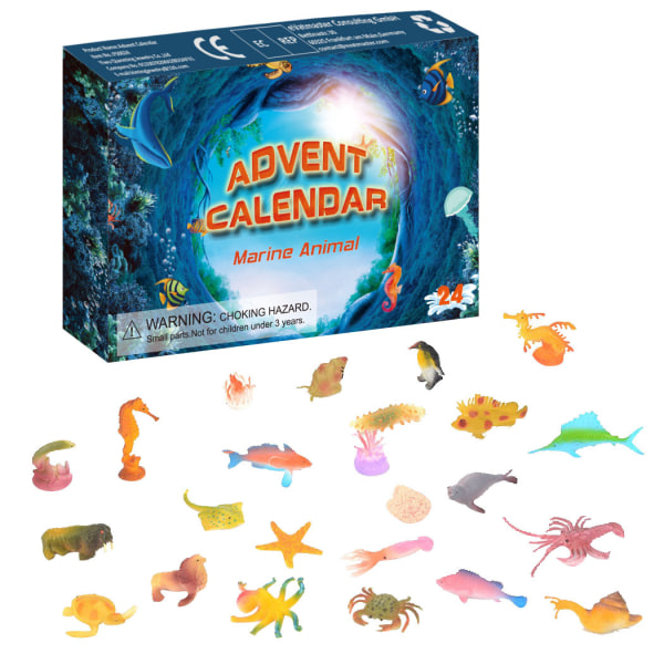 Joulun adventin kalenterilaatikko 24 päivän joulun sokea laatikko kilpa Eläinrannerengas Dinosaurukset Yllätys sokea laatikko Lasten joululahja