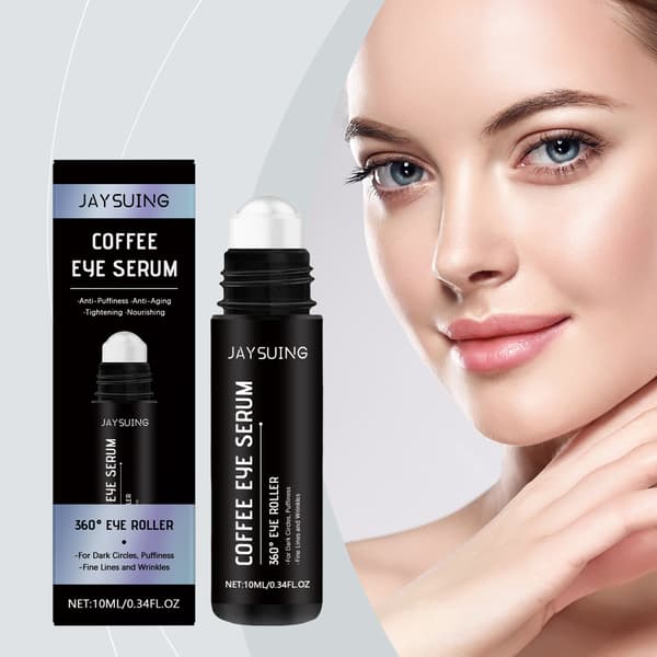 Specialerbjudande på 2-pack! Jaysuing Coffee Eye Roller Essence vårdar huden runt ögonen.