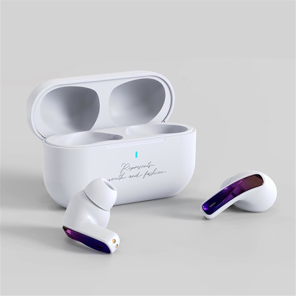 4D Lydeffekt ANC -23db Berøringskontroll Trådløse Bluetooth-hodetelefoner TWS-hodetelefoner In-Ear Ørepropper white