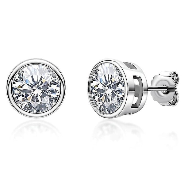 Earrings moissanite earrings silver jewelry earring silver