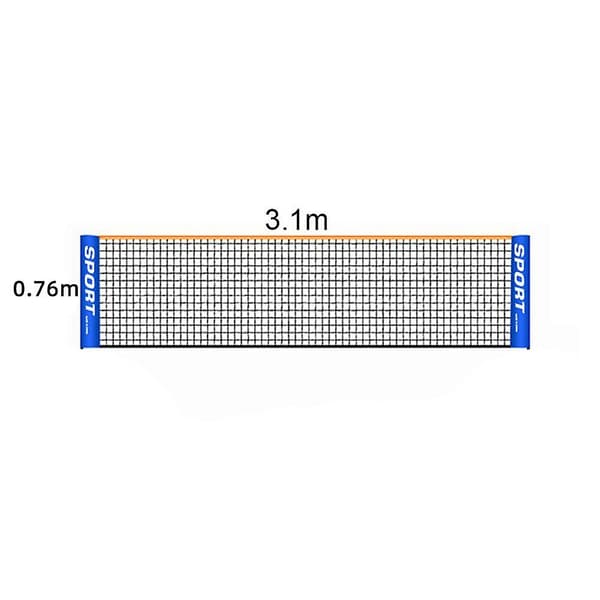 3/4m Tennisnät Bärbar Vikbart Enkelt 4m