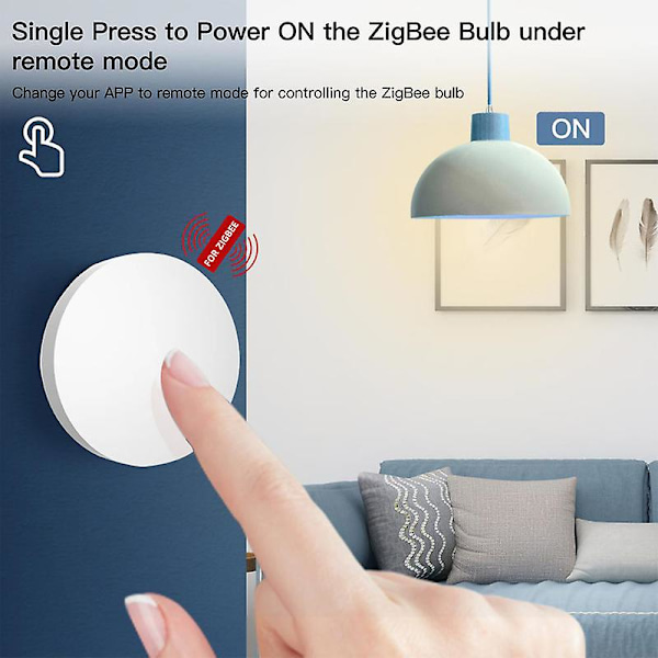 Tuya Zigbee-knapp Smart scenbrytare Multi-scenlänkning Trådlös fjärrkontroll Intelligent smart hem Zigbee-gateway behövs