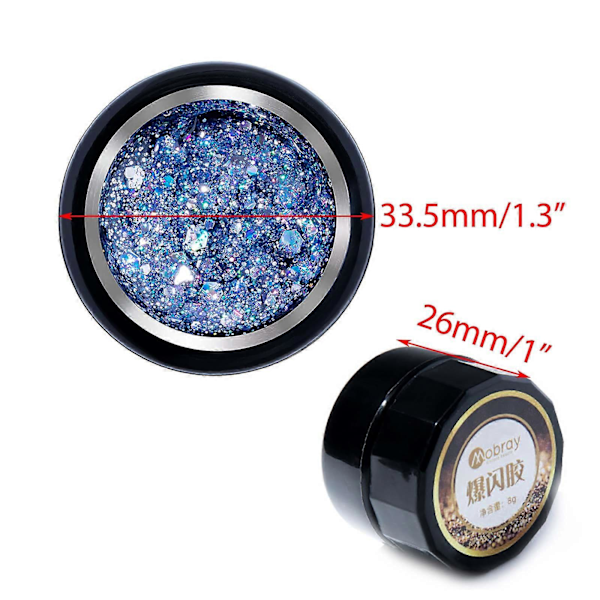 8ml DIY Uusi Kiiltävä Valokuvahoito Kynsilakan Liima Timantti Flash Liima
