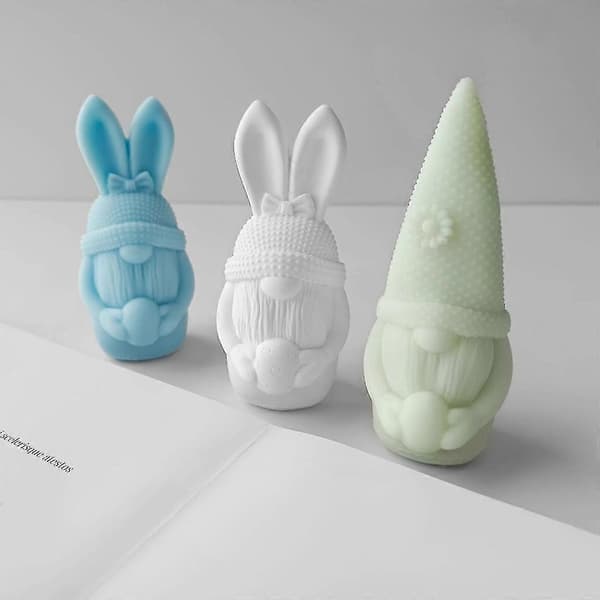Kanin Ljusform Resin Gjutform Hem Aromaterapi Dekoration DIY