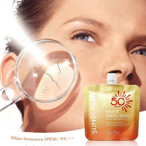 SADOER SPF50+ PA+++ Solkrem 30g - Høyfaktor UV-beskyttelse SD58864