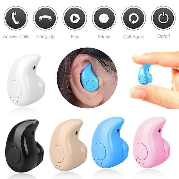 Trådløse Mini In-Ear Hodetelefoner Håndfri Bluetooth-kompatible Stereo Auriculares Ørepropper Bass Headset For Xiaomi blue 1 pc