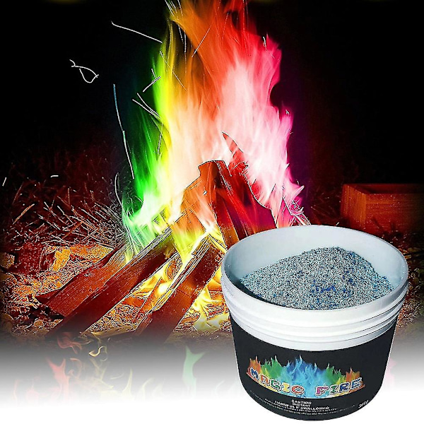500/300/100/50g Fargeendrende flammepulver for bål Familie utendørs fest strand camping DF ZD B2 100g