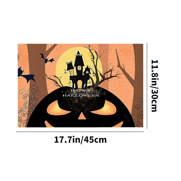 Halloween-pöytäkoriste - Lämmöneristysmatto keittiöön ja ruokailutilaan - Liukumaton ja vedenpitävä matto c